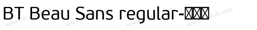 BT Beau Sans regular字体转换
